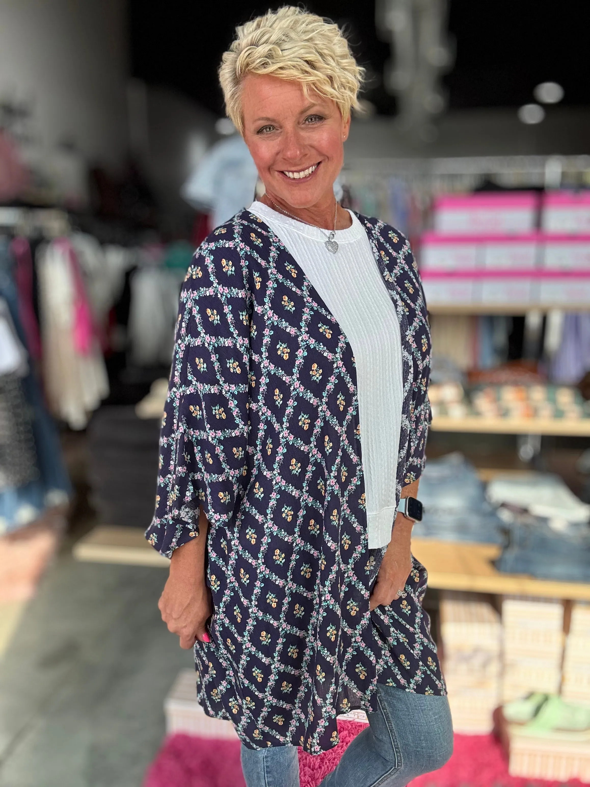 The Huntleigh Floral Kimono
