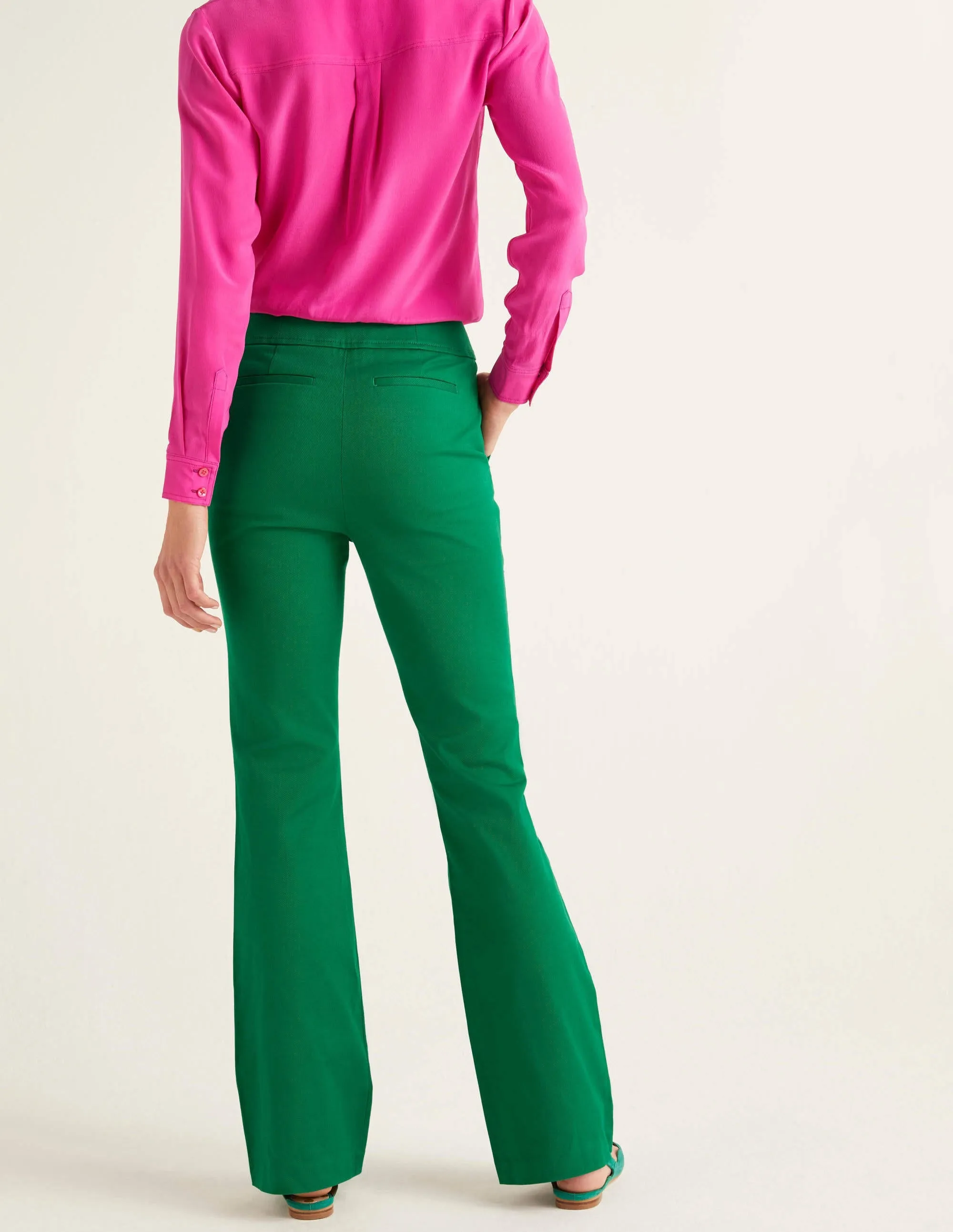 Westmoreland Bootcut Trousers-Forest