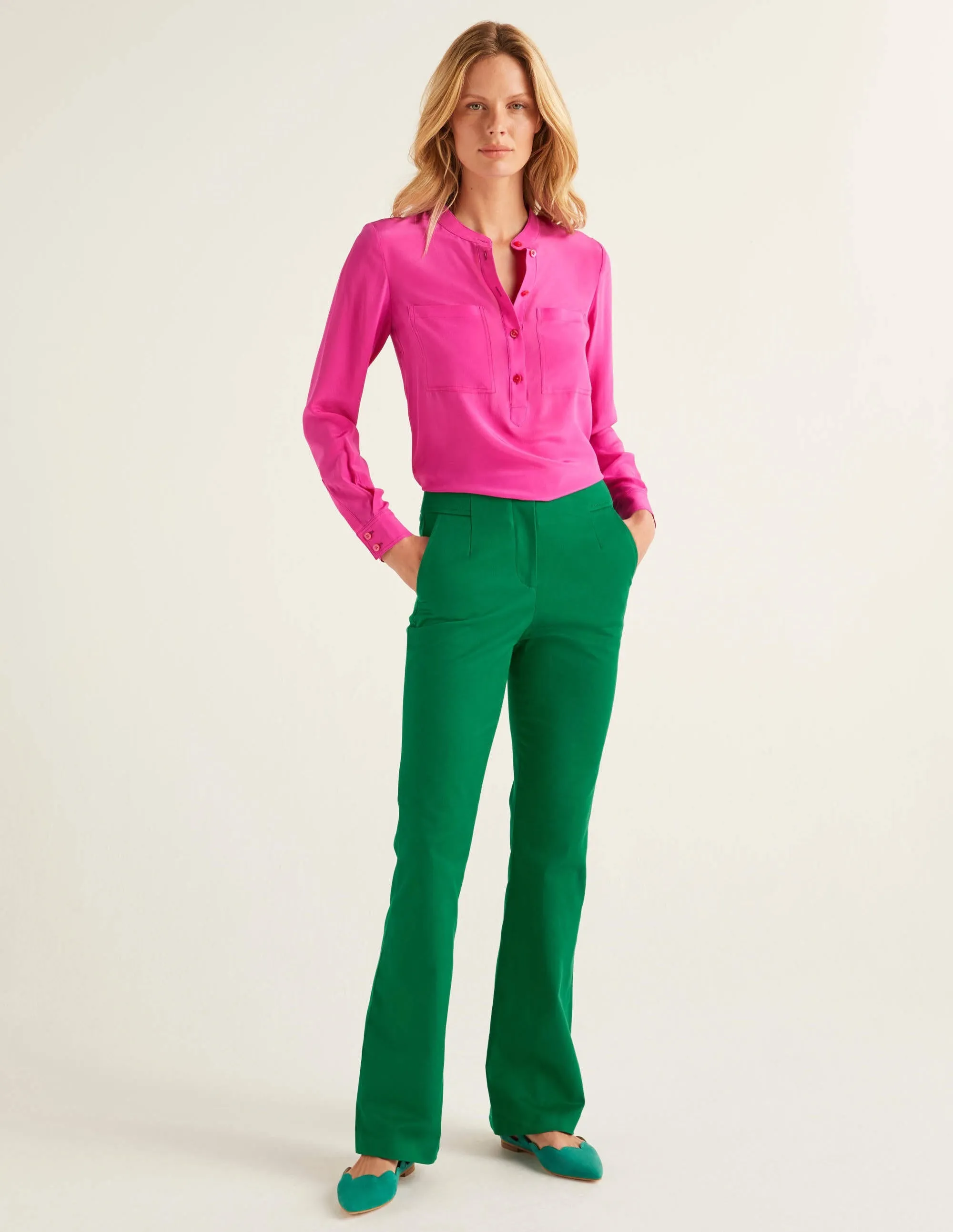 Westmoreland Bootcut Trousers-Forest